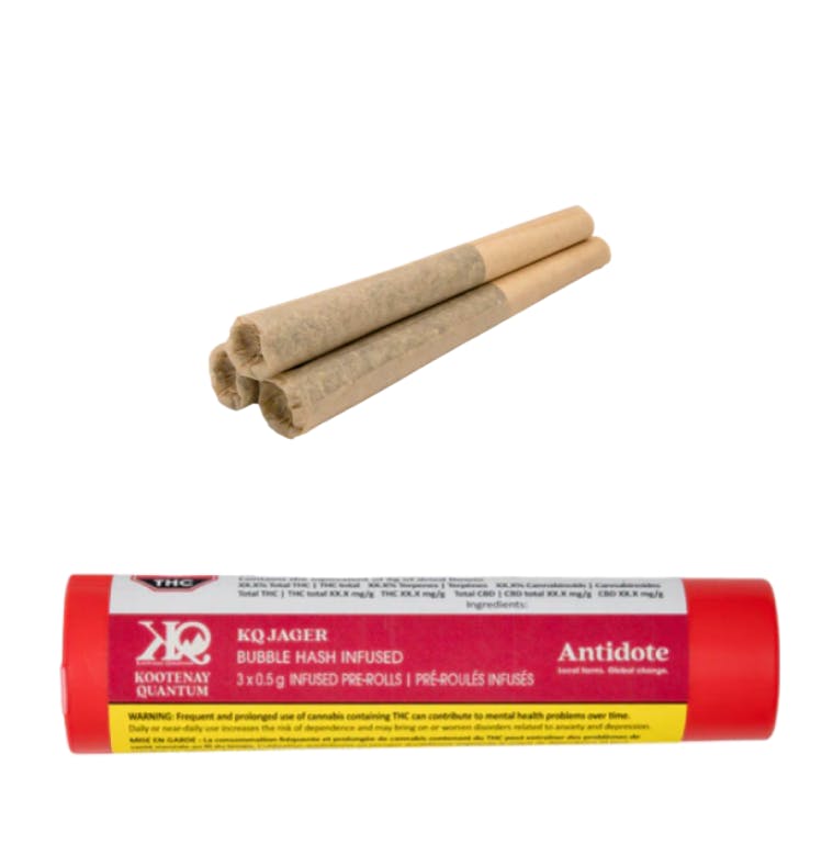 Kootenay Quantum - Jager Hash Infused Pre-roll 3x0.5g >I