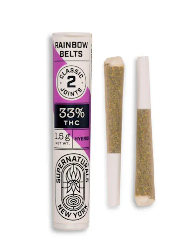 Supernaturals Rainbow Belts Prerolls .8g 2pk-1