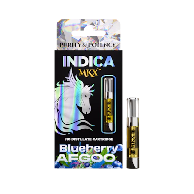 MKX 1 Gram 510 Thread Carts - Blueberry Afgoo (Indica)