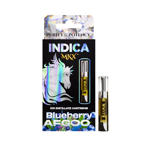 MKX 1 Gram 510 Thread Carts - Blueberry Afgoo (Indica)