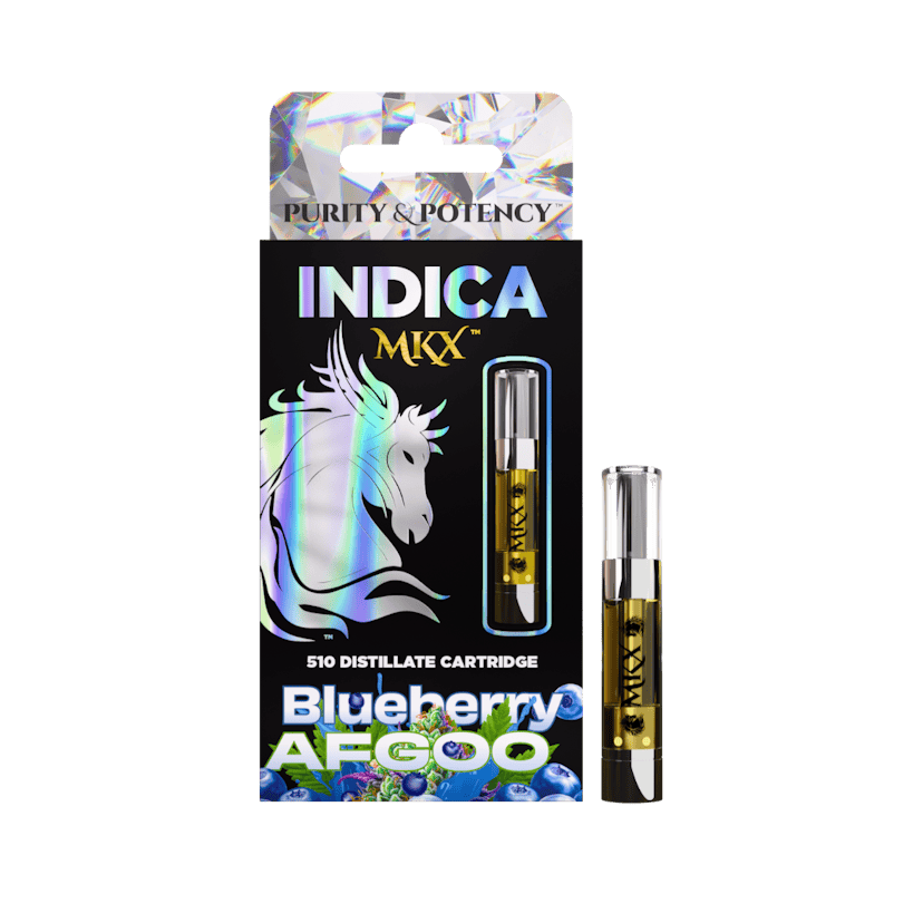 MKX 1 Gram 510 Thread Carts - Blueberry Afgoo (Indica)