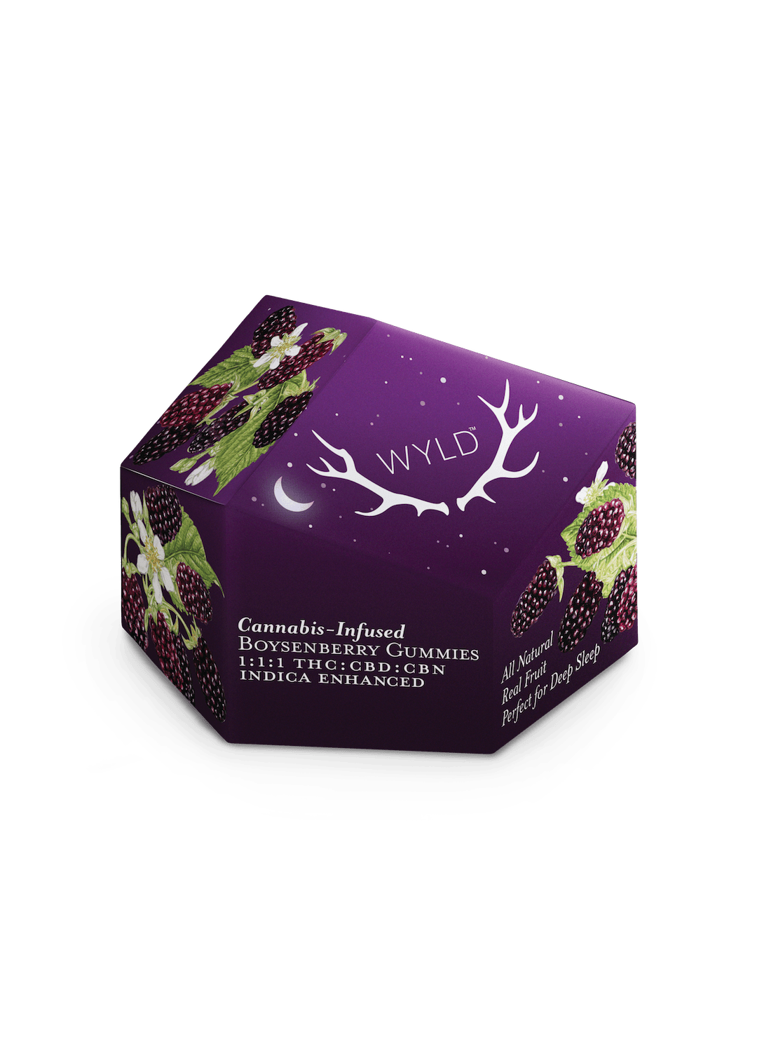 Wyld Boysenberry 1:1:1 THC:CBD:CBN Gummies 100mg | The Dispensary