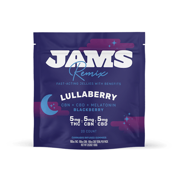 Lullaberry Jellies (1:1:1 THC:CBD:CBN) - 100mg (20 pack) - Jams Remix