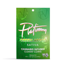 Green Apple Sativa Gummy Coins 10-pack