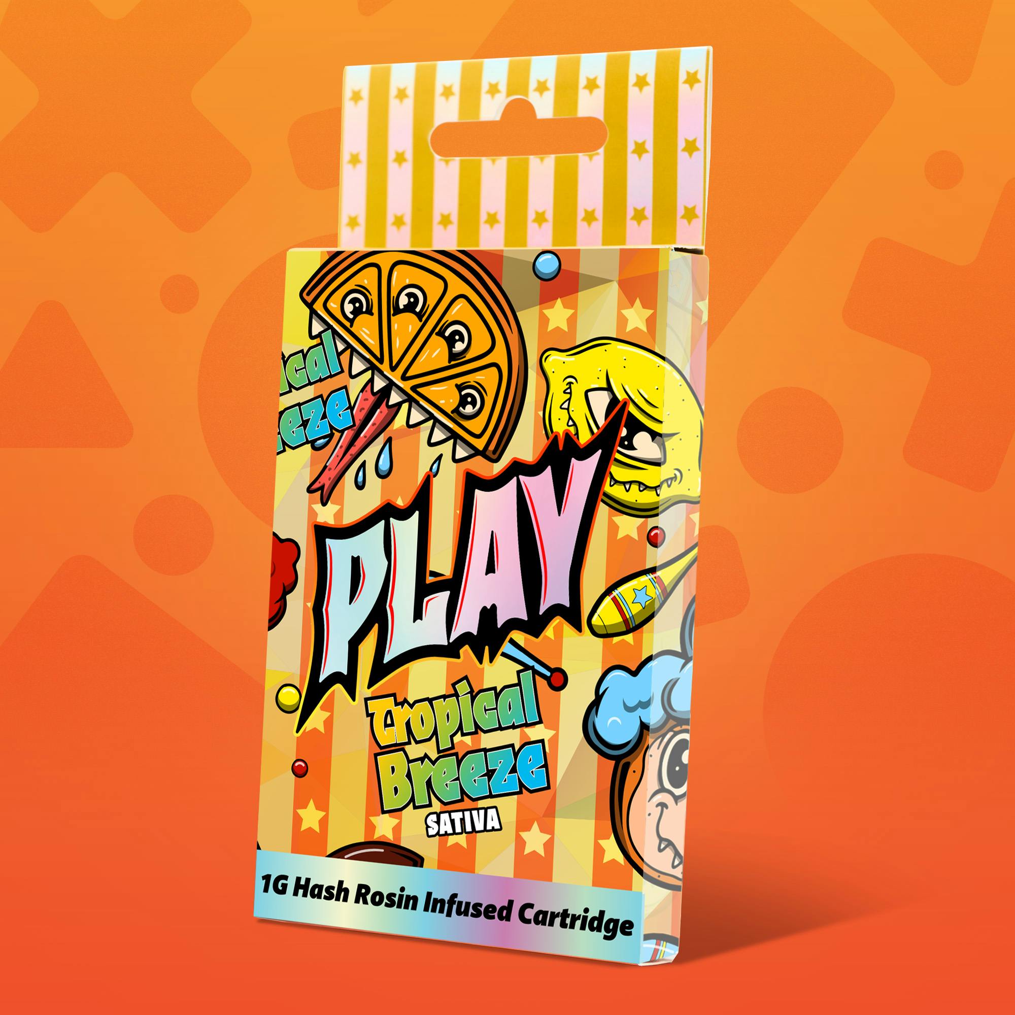 Product: Play | Tropical breeze | 1g | Hash Rosin Cartridge