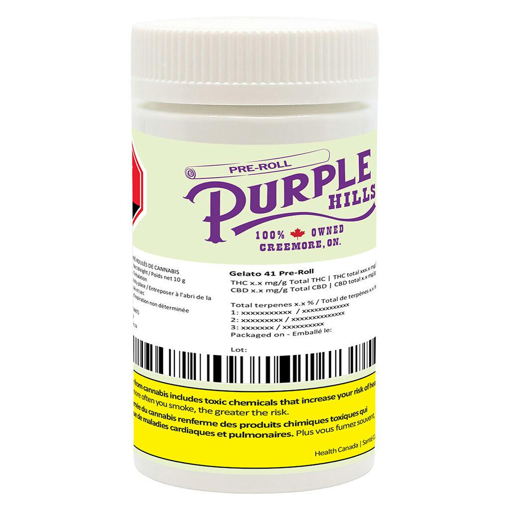 Purple Hills - Gelato 41 PRJs - 20x0.5g | Sessions Cannabis