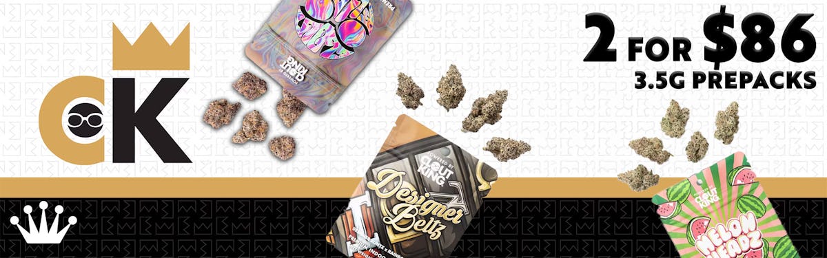 Clout King 3.5g PrePacks 2/$86