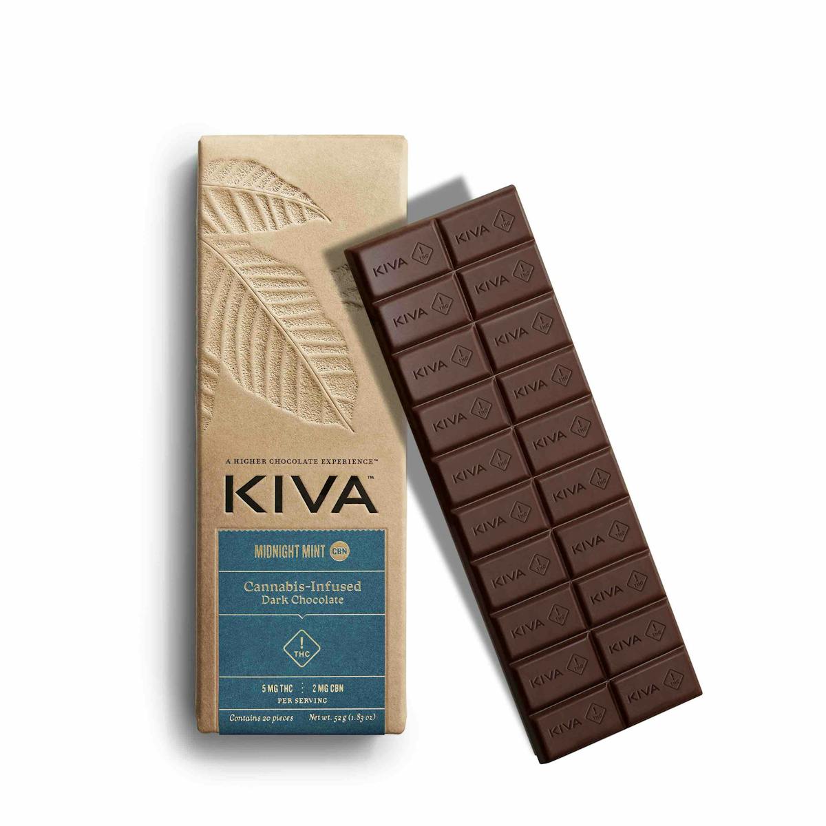 Photo of Midnight Mint Dark Chocolate Bar w/CBN