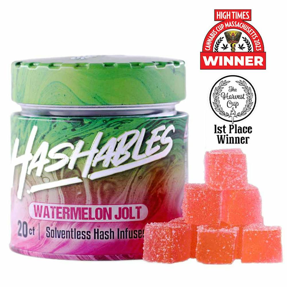 Product Watermelon Jolt | Hash Infused Gummies 20pk