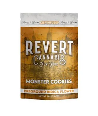 REVERT - MONSTER COOKIES - KIEF INFUSED PREGROUND FLOWER - 14G