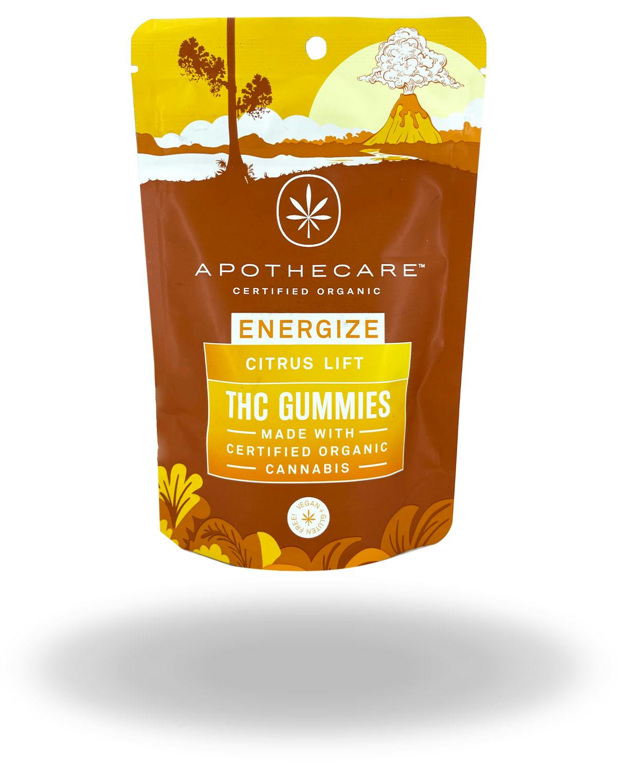 Apothecare | Certified Organic Citrus Lift 10:1 THC:THCV Bespoke Gummies | 200mg