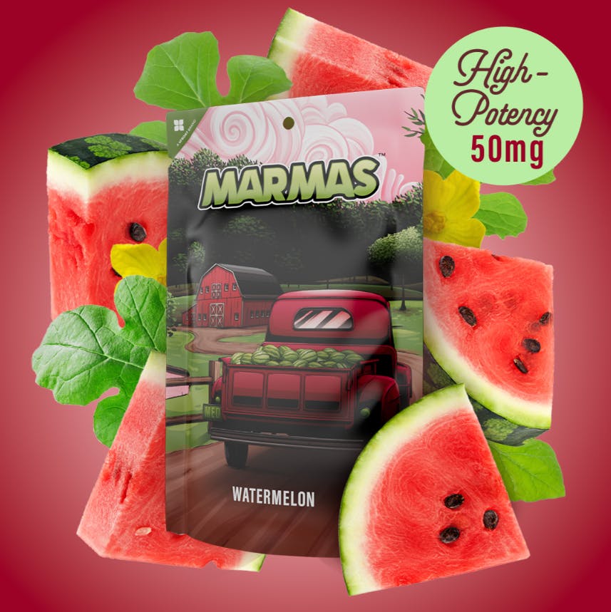 Watermelon | Marmas Fruit Chews | 10 Pack (500mg)