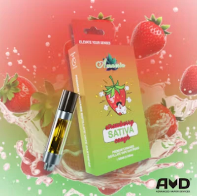 Amnesia - 1g Cart - Strawberry Cough