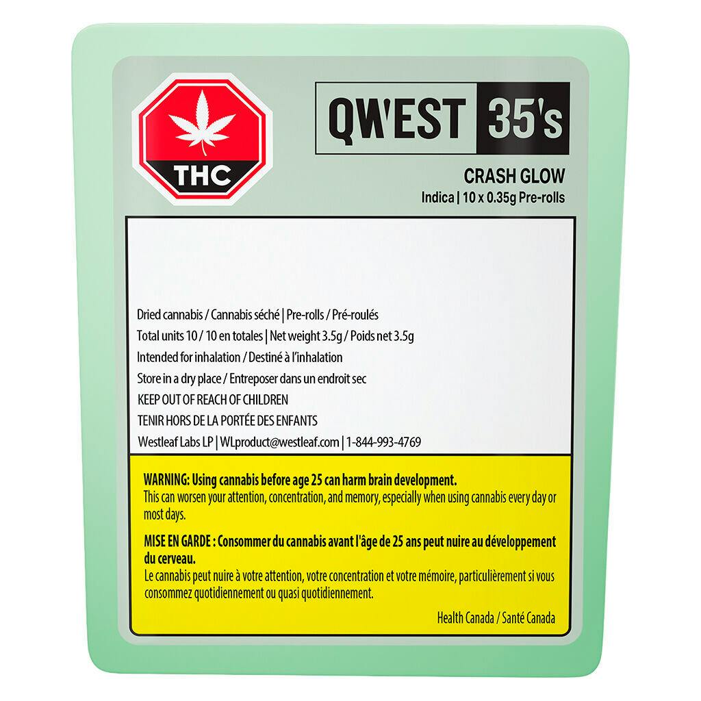 Qwest - 35's Crash Glow PRJs - 10x0.35g
