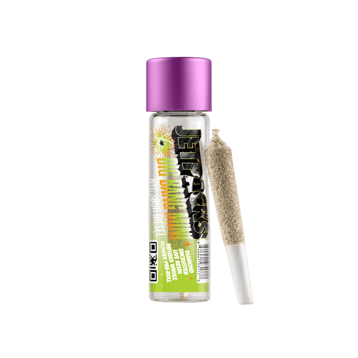 Jetpacks NYC Sour Diesel .5g Big Bang Mini Diamond Infused Pre-Roll