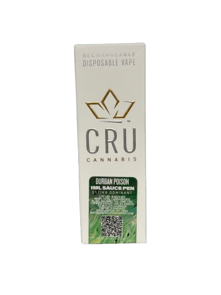 Durban Poison • Disposable Vape Pen • 1g by CRU Cannabis | Buy