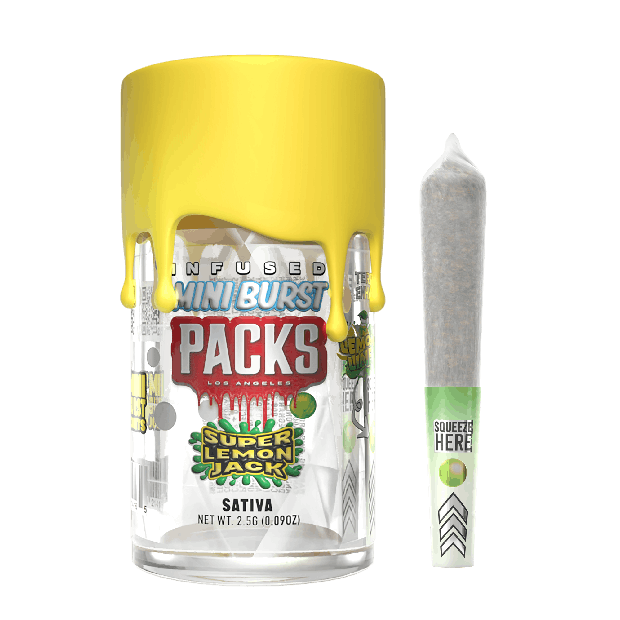 PACKS LA Mini Burst | Super Lemon Haze | Infused | 5pk Cannabis for ...