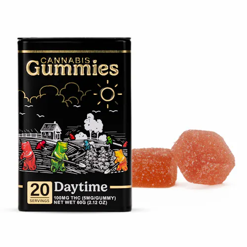 Orange Cranberry Gummies Daytime 5mgTHC2.5 CBD2.5 CBG-active