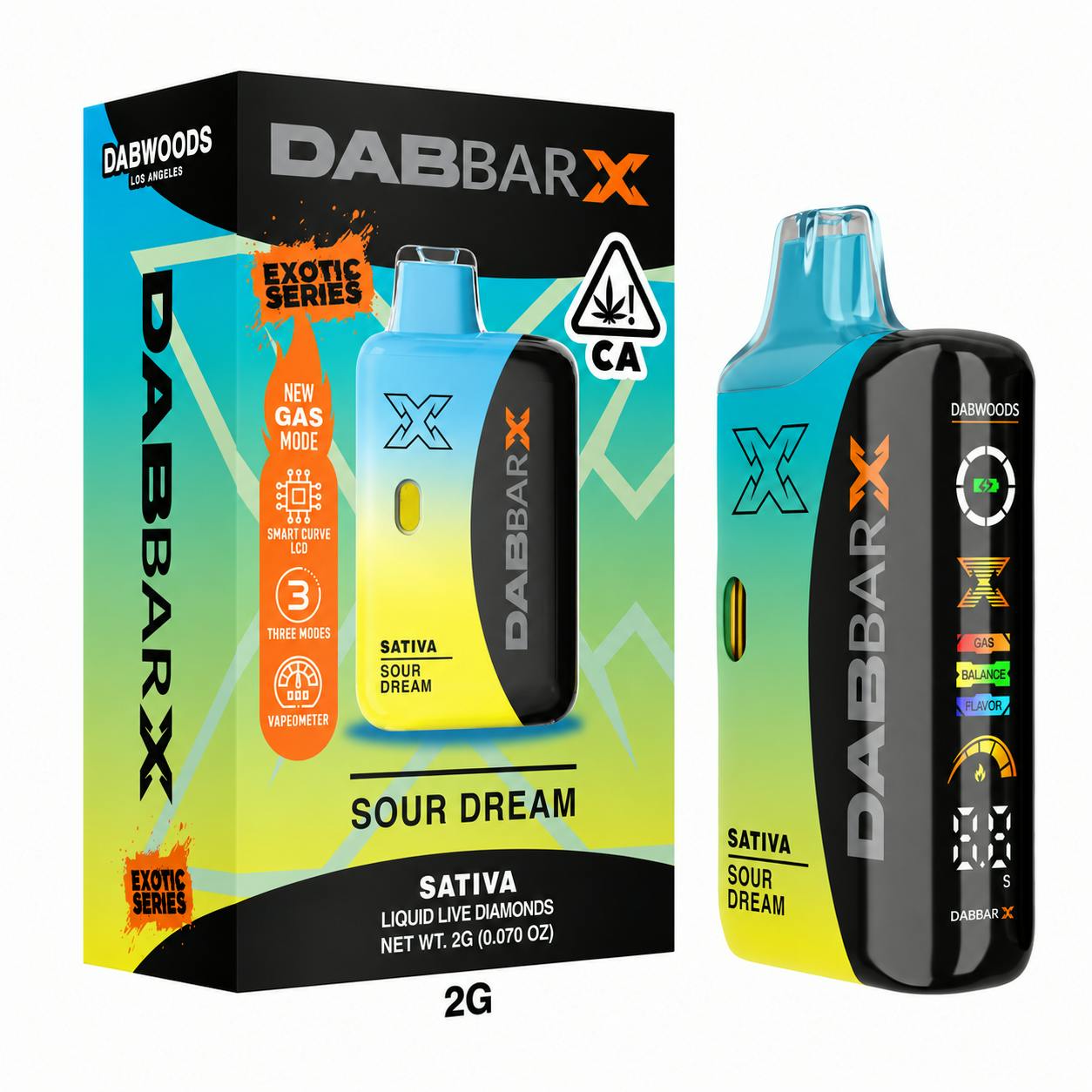 DabBar X | Sour Dream | Liquid Live Diamonds AIO | 2g