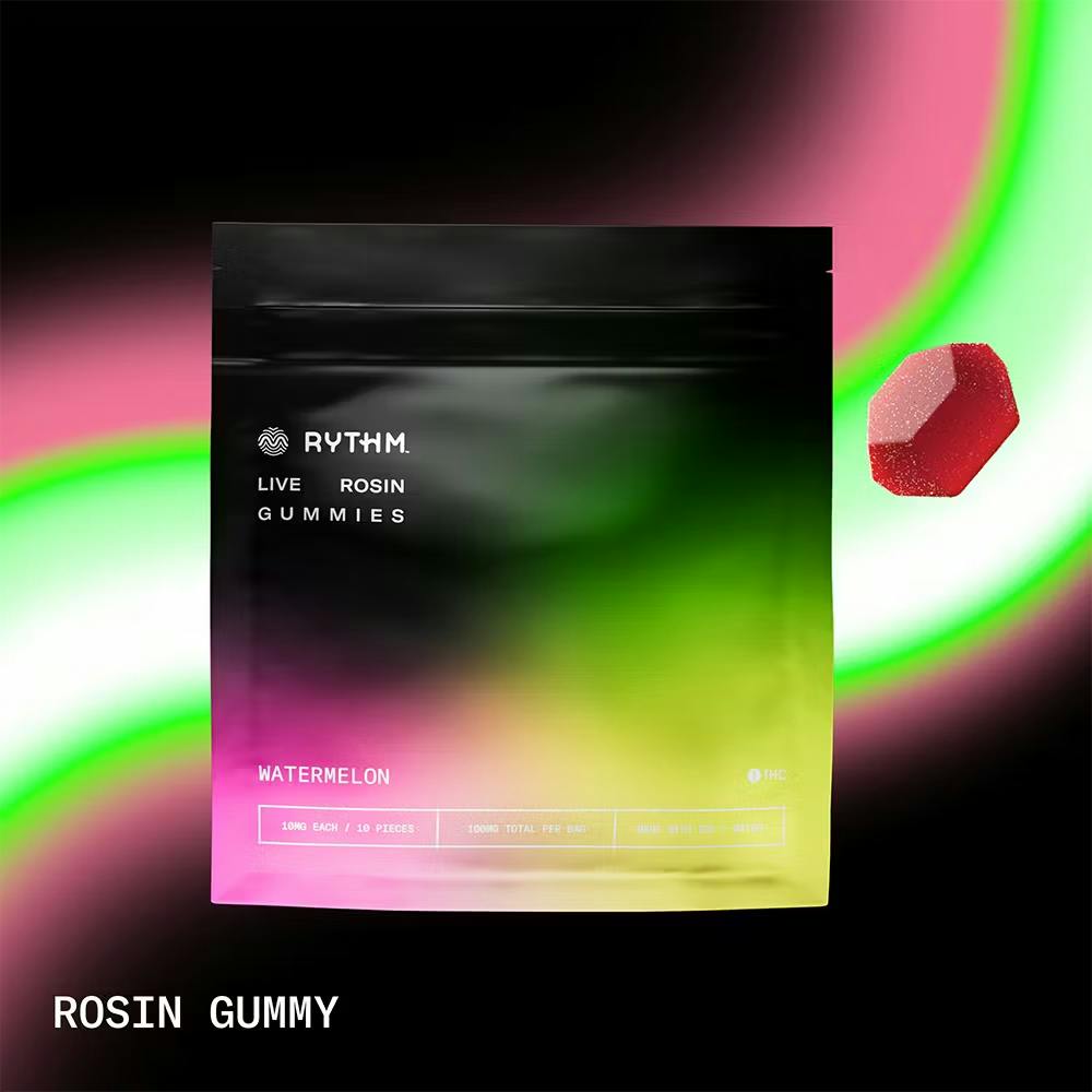Rythm - 100mg Live Rosin Gummies - Watermelon