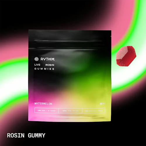 Rythm - 100mg Live Rosin Gummies - Watermelon