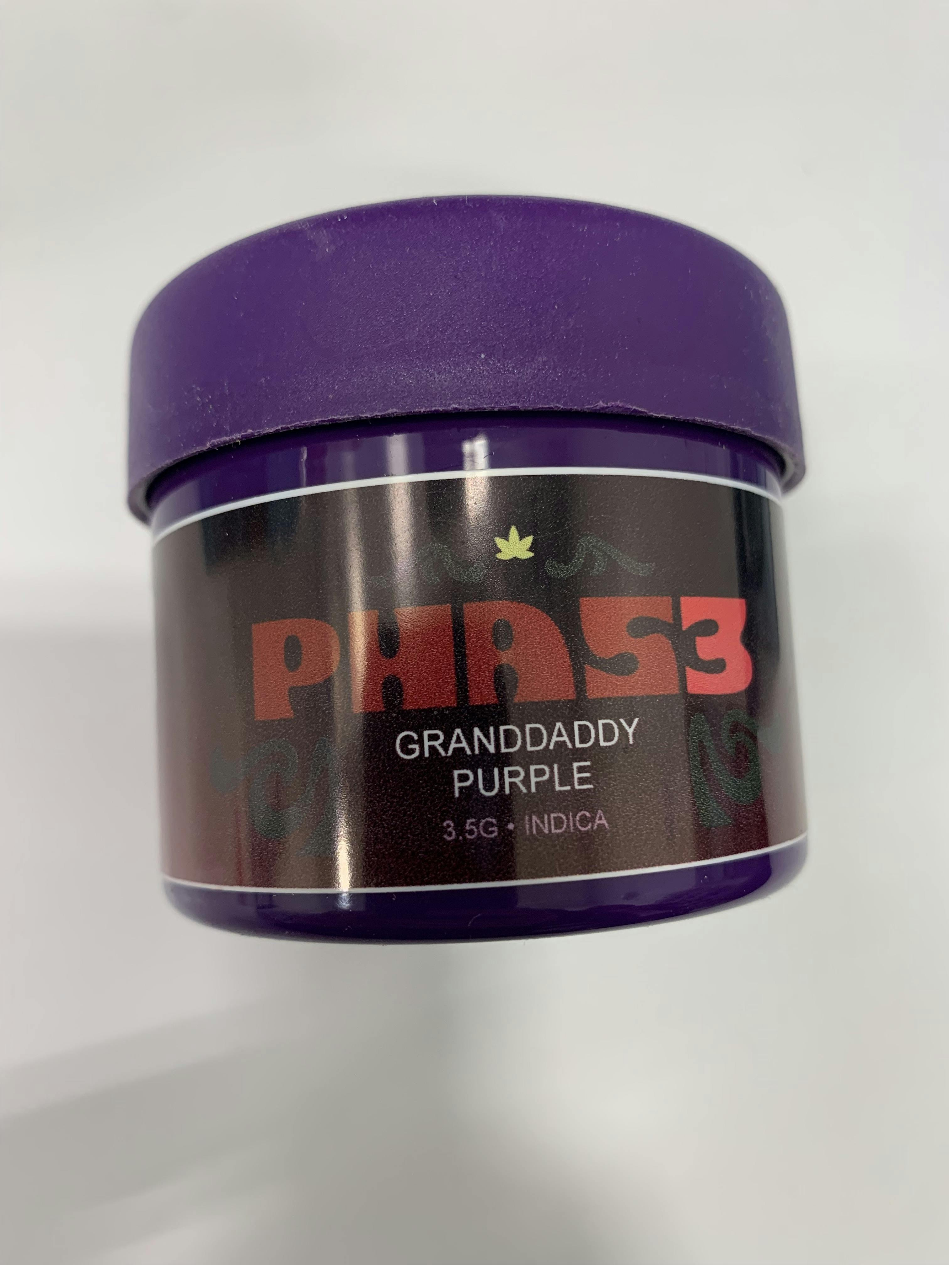 Shop Phas3 Granddaddy Purple 3.5g - Thrive Dispensary