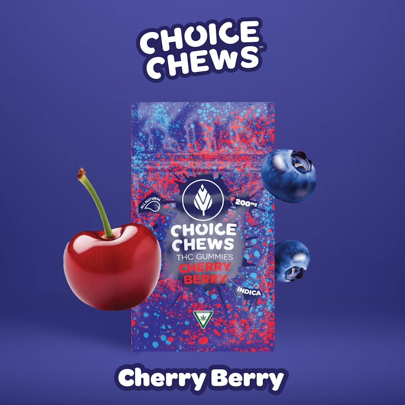 Choice - Cherry Berry Mega Chew 200mg Gummies