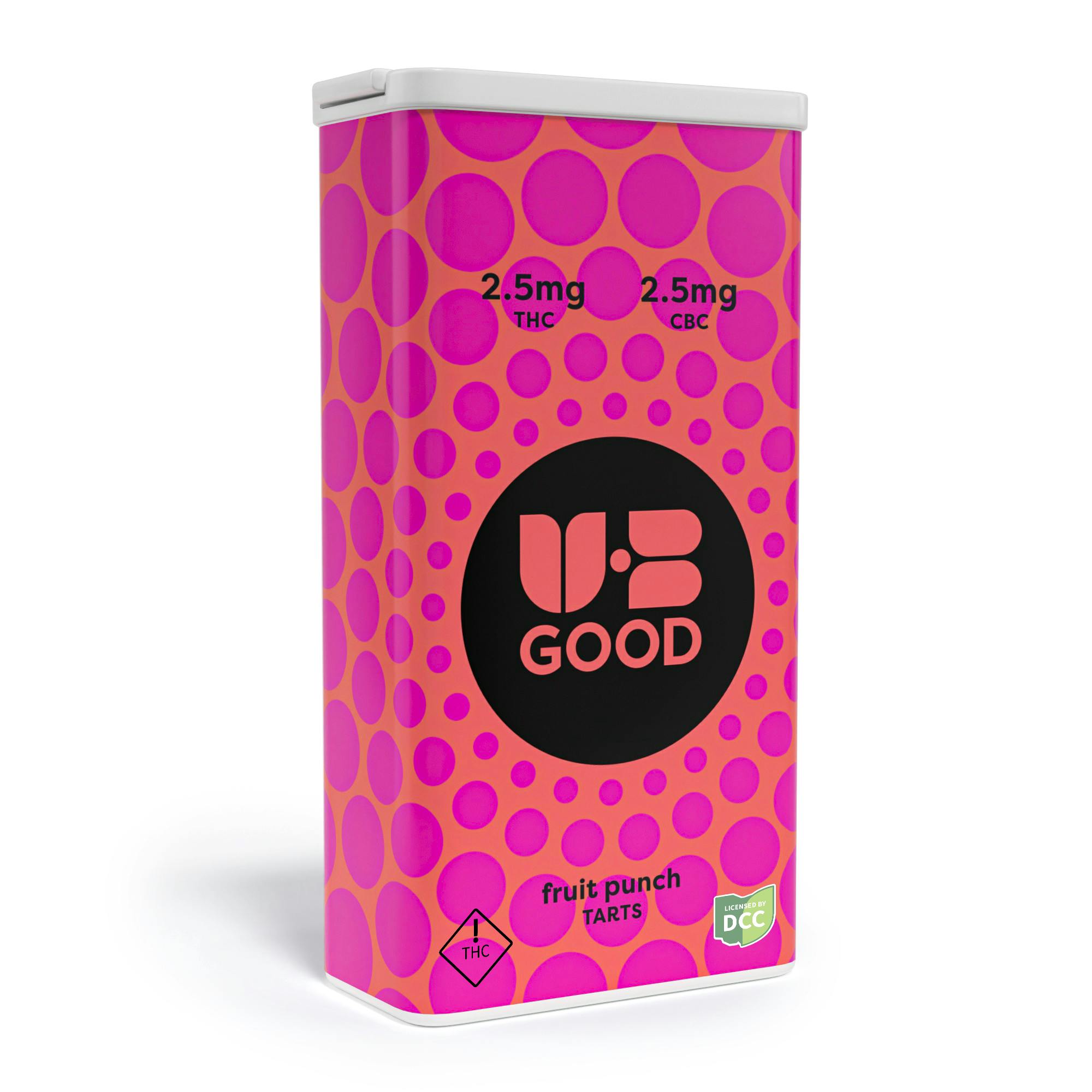Fruit Punch Boost Tarts 1:1 THC:CBC 110mg (Sativa) | UB GOOD | Harpster