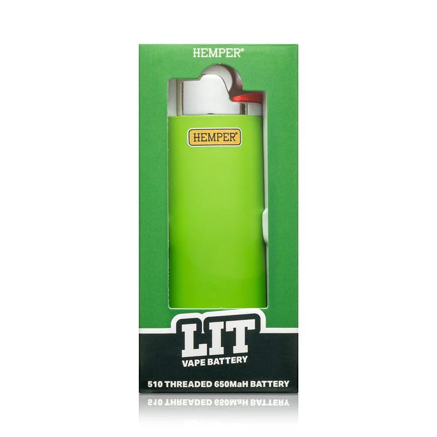 Accessories | Hemper | Lit Vape Battery | Green