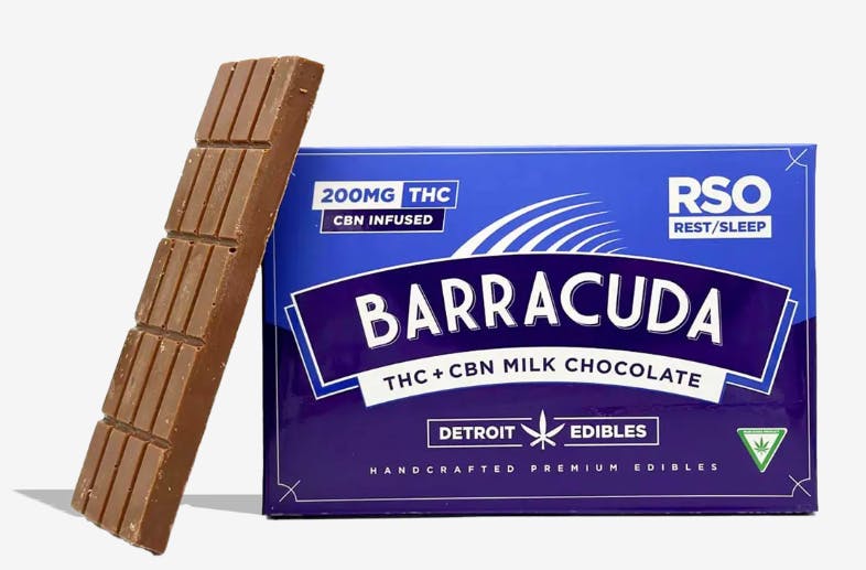 Detroit Edibles | Barracuda Bar | Milk Chocolate | 200mg + RSO