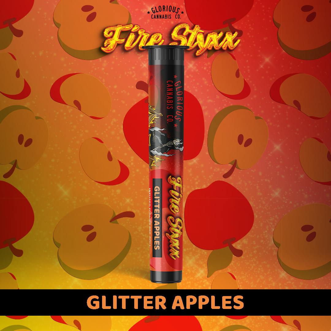 Fire Styxx | Glitter Apples | Infused Pre Roll  | 1g