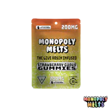 Monopoly Melts - 200mg Hash Rosin Gummies – Strawberry Guava - EDIBLES by Monopoly Melts at King of Budz
