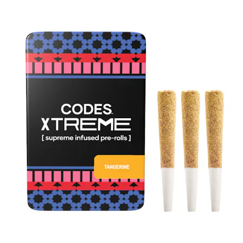 Codes: Infused Pre-Roll Pack | Tangerine x Blue Dream | Xtreme Js  | 0.7g | 3pk-active
