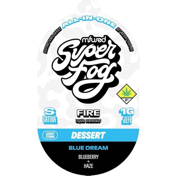 Super Fog: Blue Dream (Dessert) - Fire Liquid Diamonds Disposable Cartridge