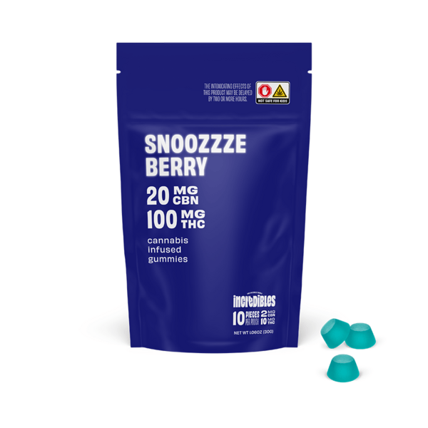 Incredibles Snoozzze Berry (Indica) Gummy 100mg (Batch #2)