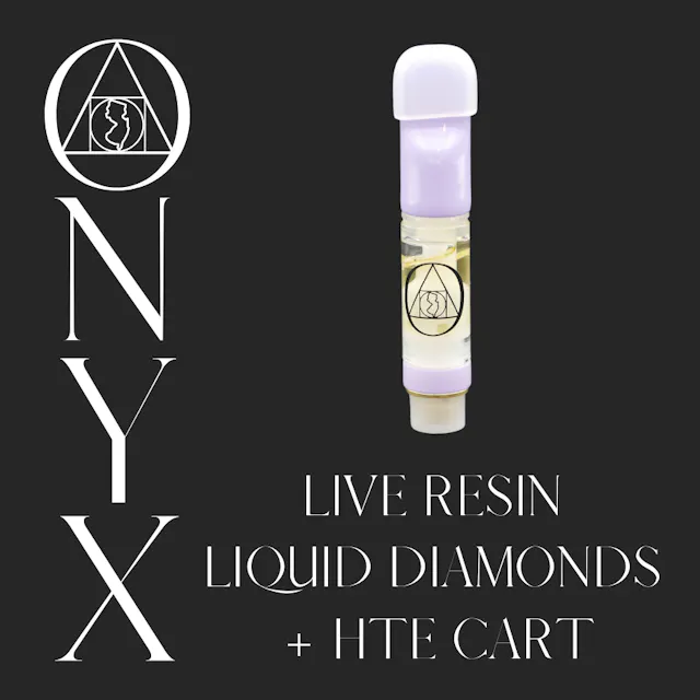 Onyx Live Resin Liquid Diamonds + HTE Cart Bruce Banner .5g (hybrid, live resin cartidge)