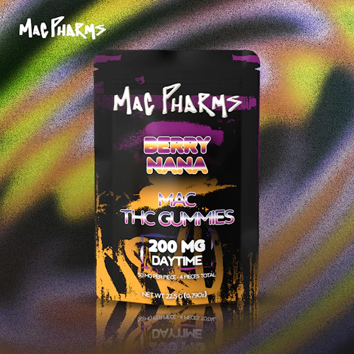 Mac Pharms - 200mg Gummies - Berry Nana