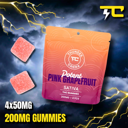 Thunder Canna - 200mg Gummies - Pink Grapefruit
