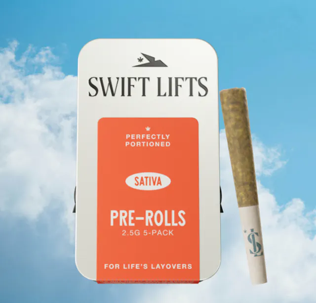 Swift Lifts Pre-Roll Pack Fresh Powder #9 5pk/2.5g (sativa, packs)