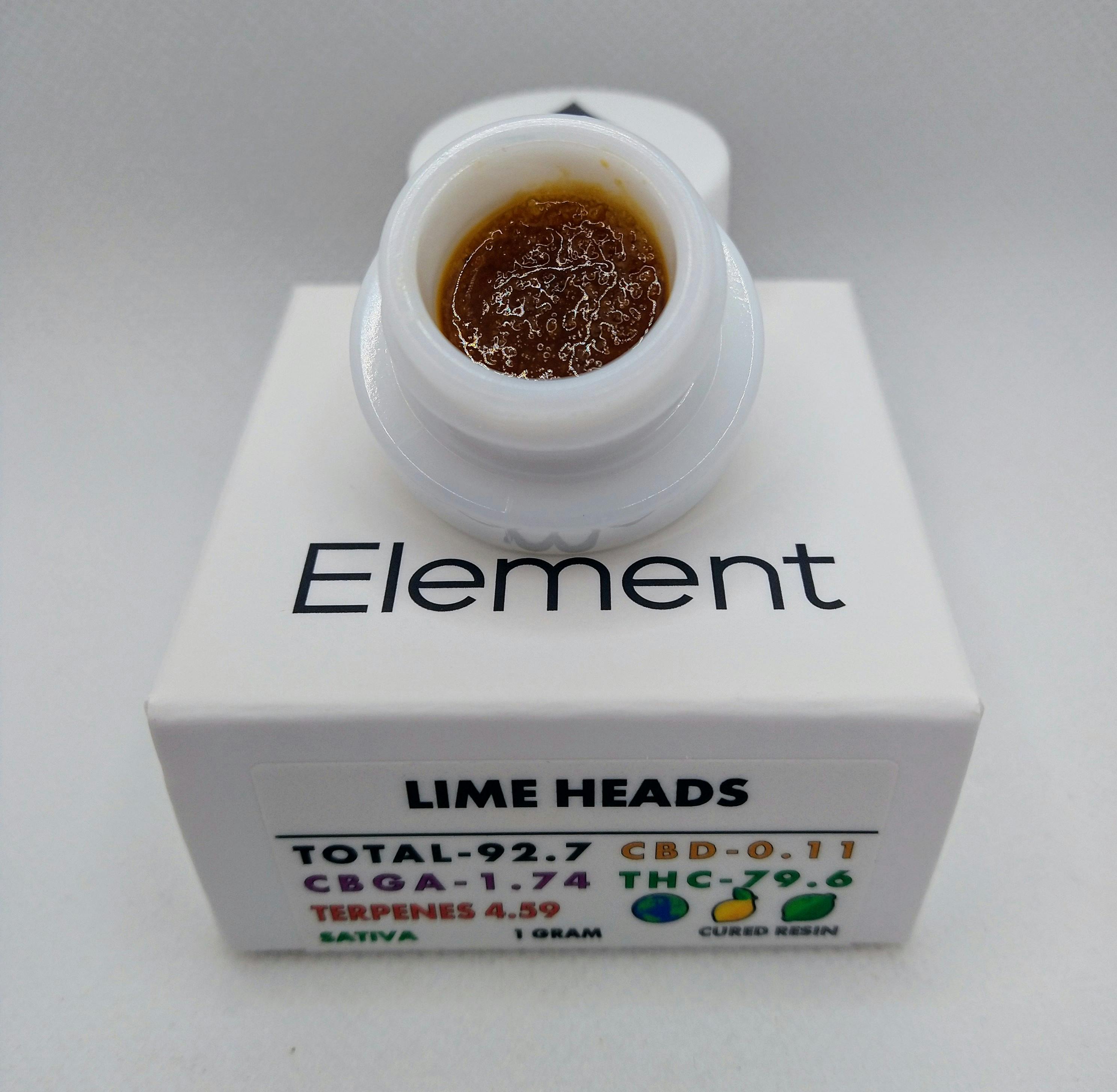 Product: Element | Lime Heads | Cured Resin Concentrate Jar Sativa