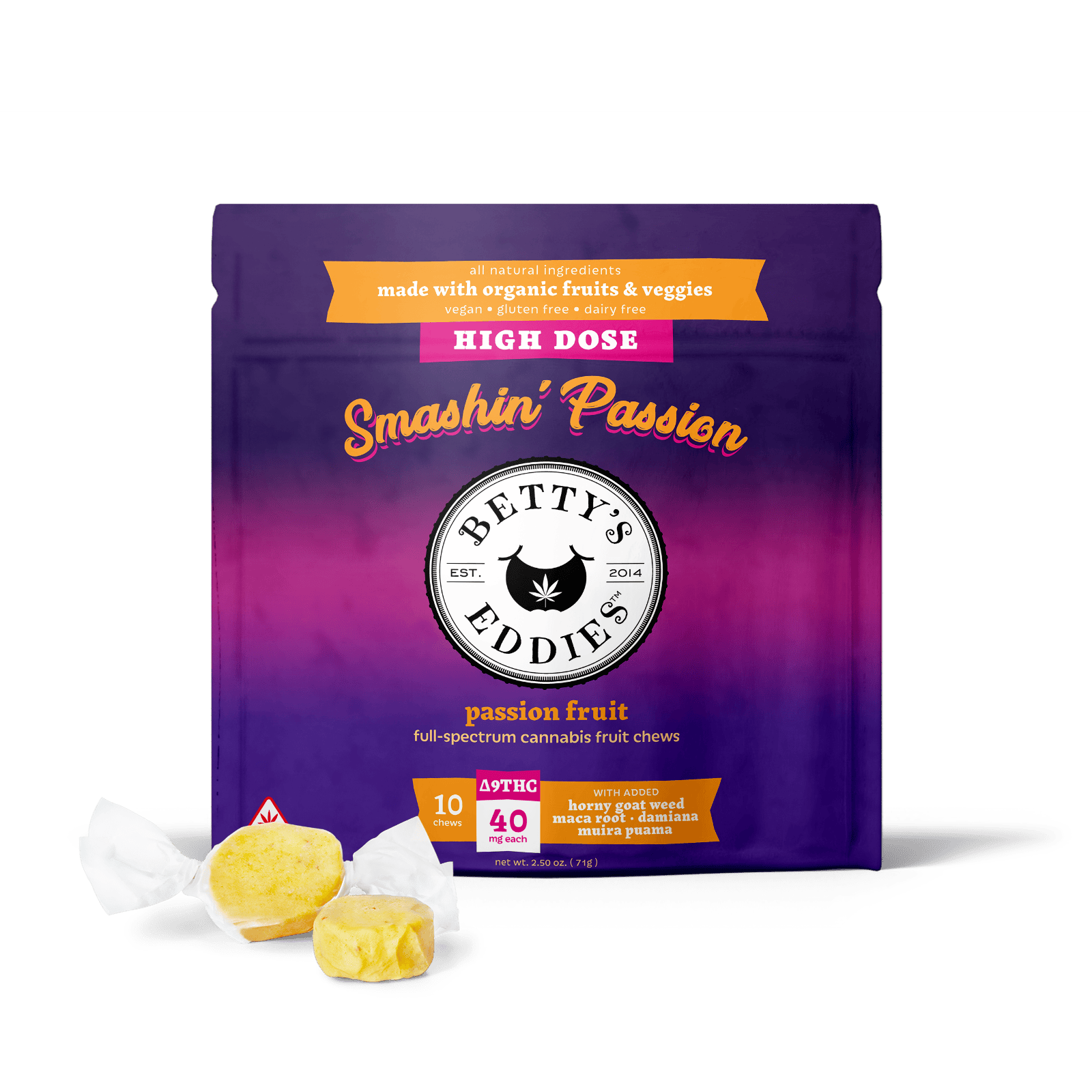 Smashin Passion 40mg (10ct) - Bettys Eddies - Remedy Maryland