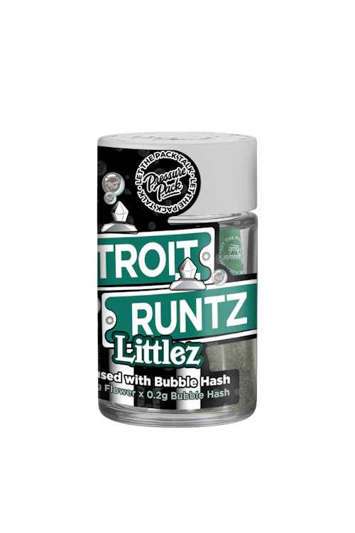 Pressure Pack - 5-Pack .7g Bubble Hash Infused Prerolls - Detroit Runtz