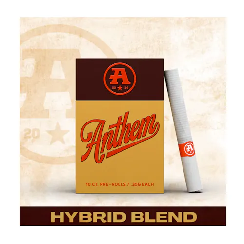 Pre-roll Pack – Anthem – Hybrid Blend – 3.5g 10pk-active