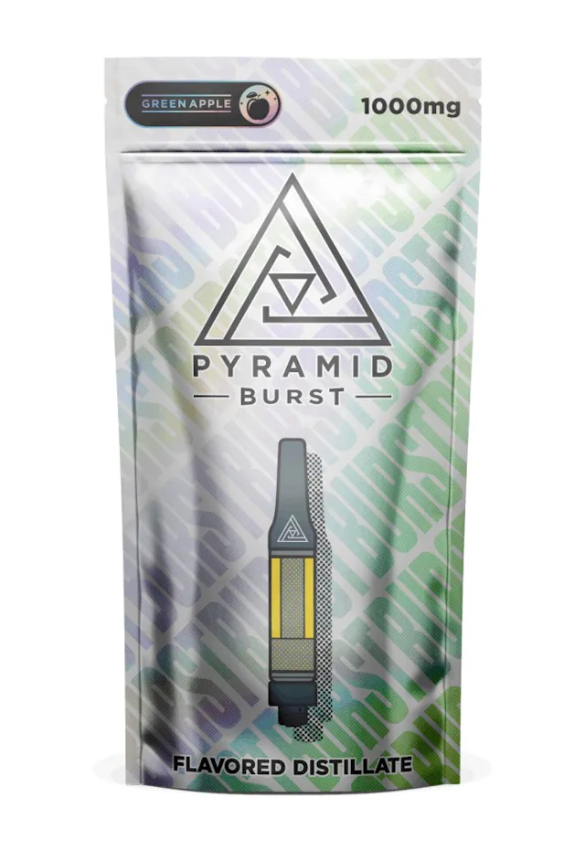 Pyramid Burst Cart Green Apple 1g (hybrid, cartridges)