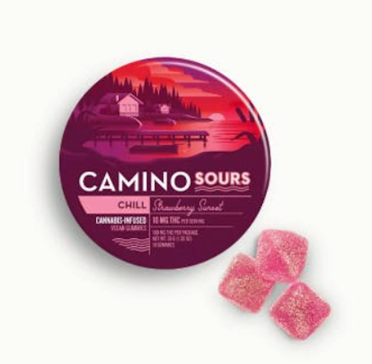 image of Camino Sours Strawberry Sunset Gummies
