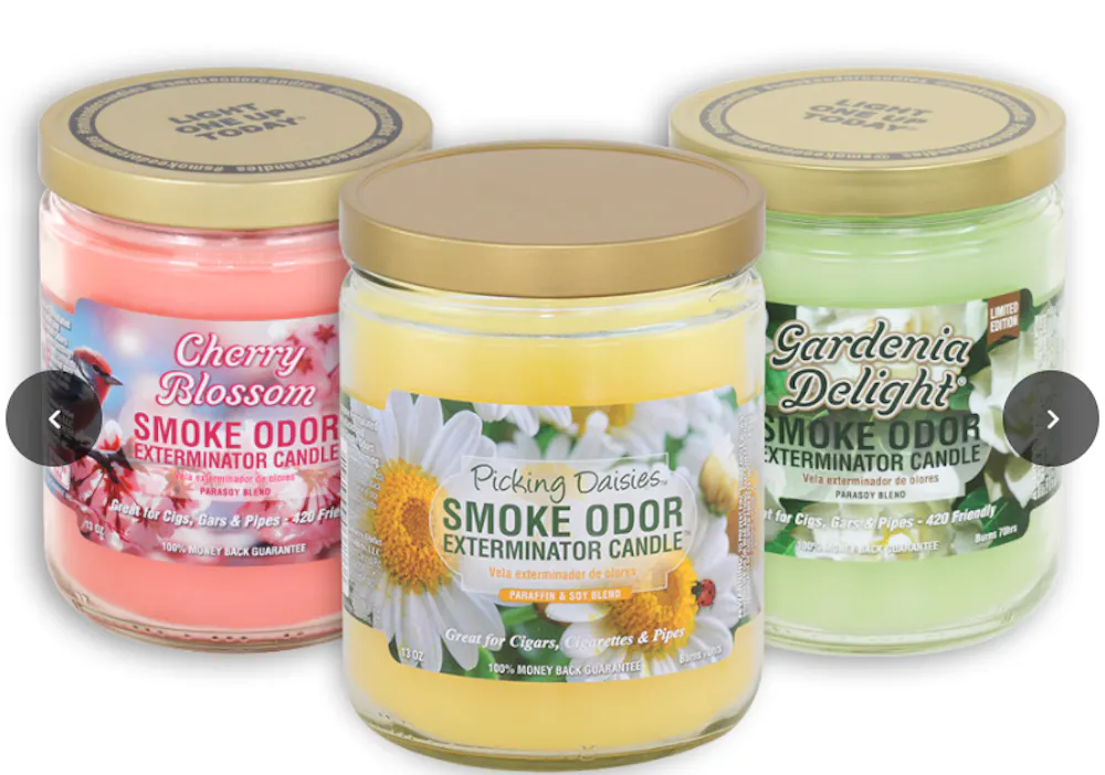 Product Smoke Odor Eliminating Candle 13oz GARDENIA DELIGHT