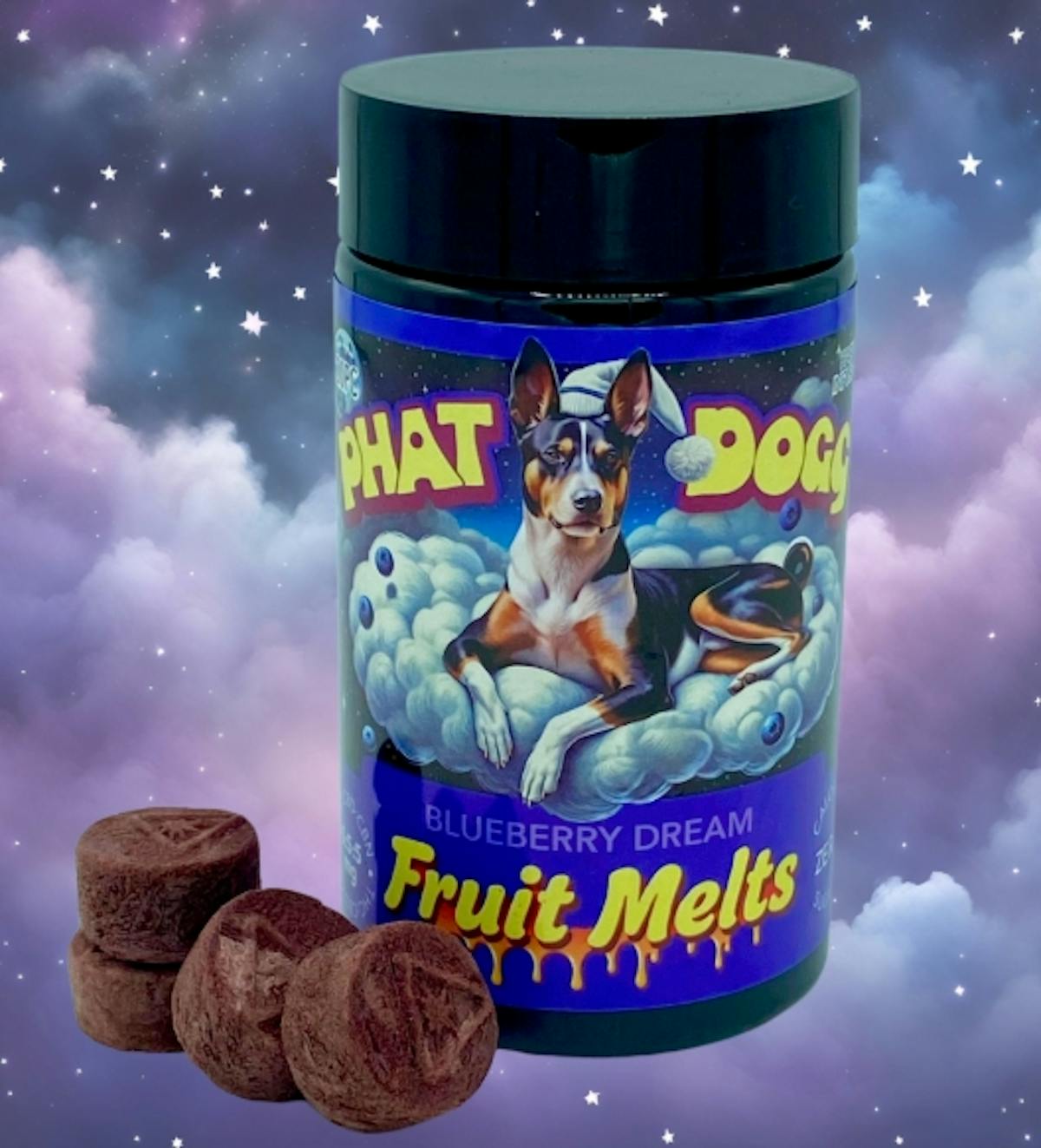 Photo of Blueberry Dream Fruit Melts 100mg Phat Dogg