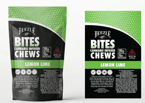 Beezle Bites – Lemon Lime Live Resin Chews (10ct/10mg)-active