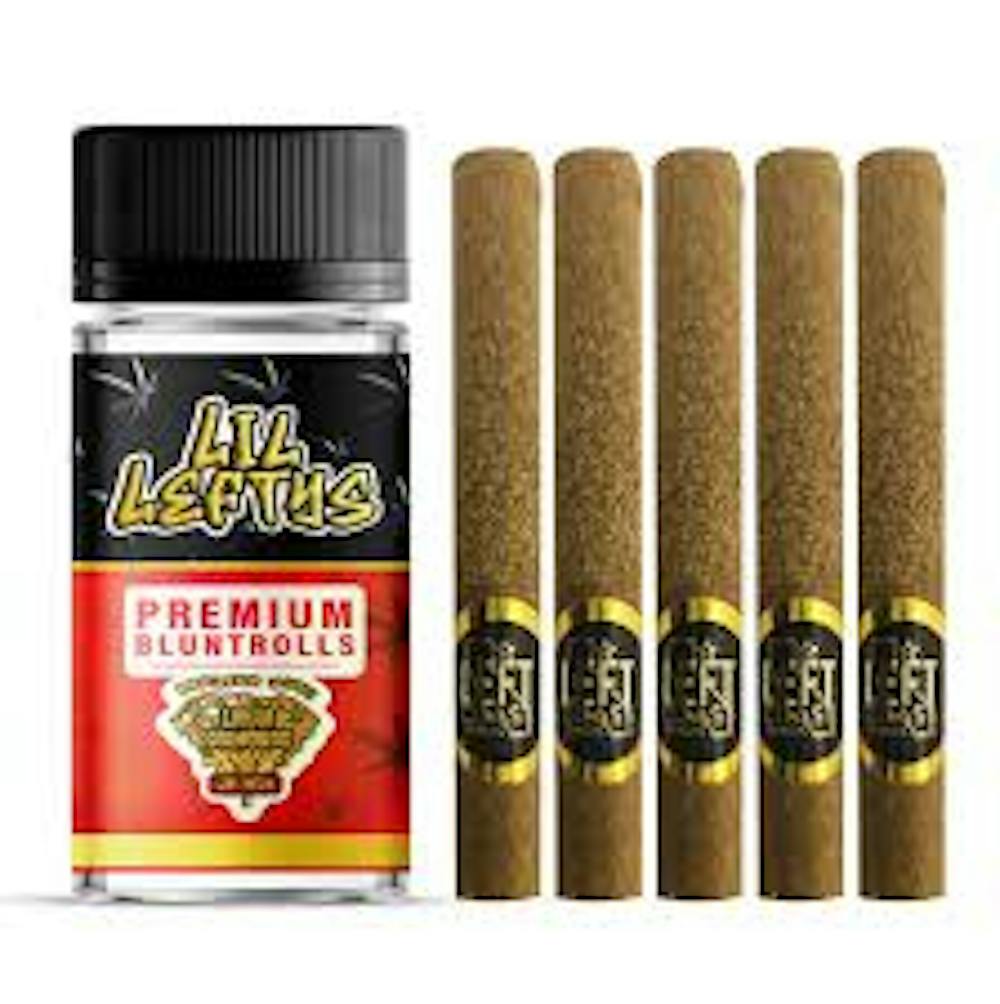 Product Lil Leftys Infused Mini Blunts | Strawberry Banana (I/H) |  5 pack | Left Coast