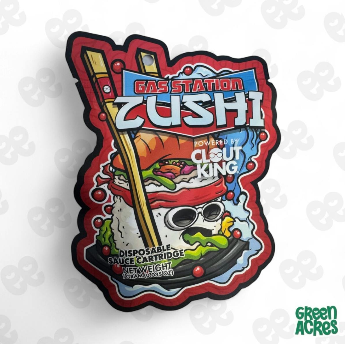 Clout King: Gas Station Zushi 1G Sauce Vape Disposable | Green Acres